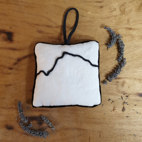 Coussin lavande Dent de Lys